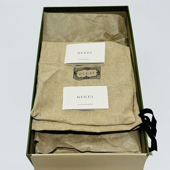 Gucci GG Interlocking Men's Loafer Blue Driver moccasins Shoes G 8/ US 8.5 NIB - Picture 14 of 16